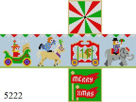 Circus Parade, 2" Cube - 18 mesh