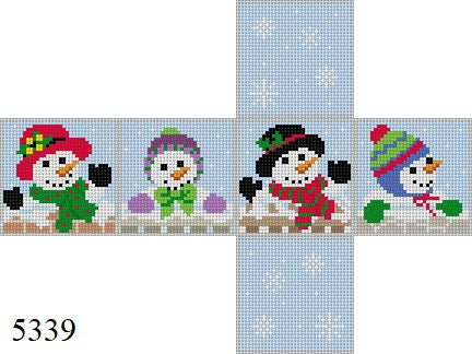 Snow Family, 2" Cube - 18 mesh