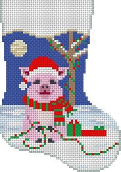 Pig in Lights - Mini Stocking