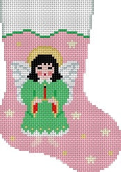 Angel on Pink, Mini Stocking