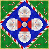 Santa Faces, 3" Ornament