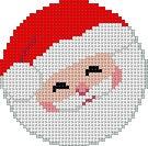 Santa Face, 2.5" Round