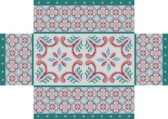 Blue Moroccan Tile, Brick Cover