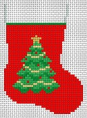 Christmas Tree, Stocking Ornament