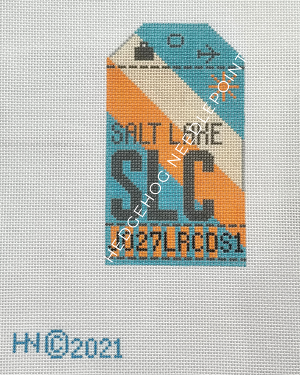 Retro Travel Tag · Salt Lake City