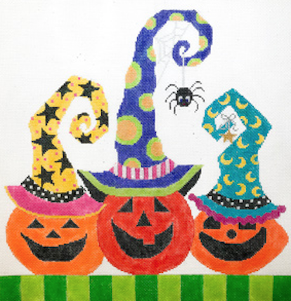 Pumpkin Patch Trio - with Spider