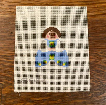 Blue Angel with Yellow Flowers