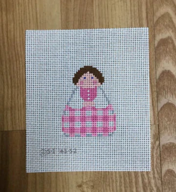 Pink Gingham Angel