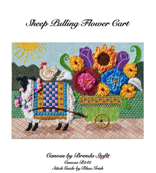 Sheep Pulling Flower Cart #3