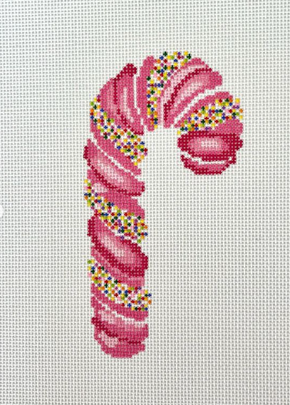 Sprinkle Candy Cane - Pink