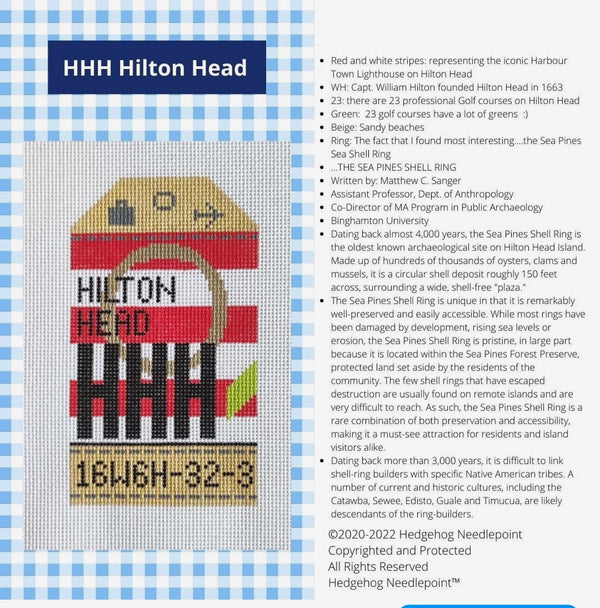 Retro Travel Tag · Hilton Head