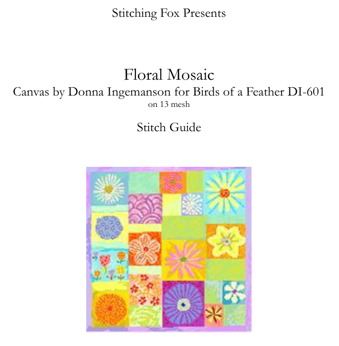 Stitch Guide for Floral Mosaic