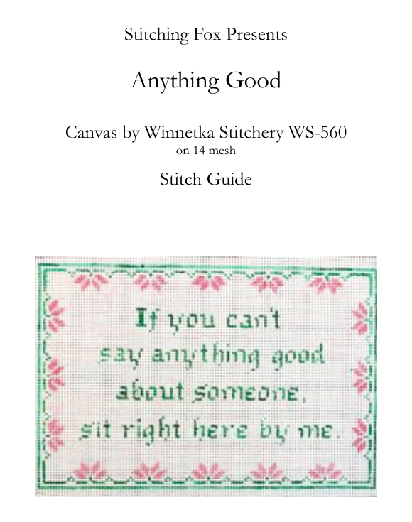 Stitch Guide for Anything Good