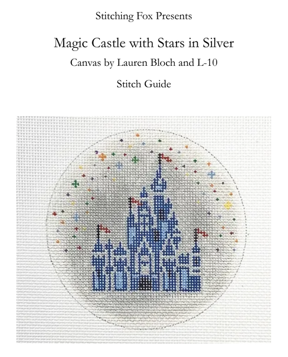 Stitch Guide for Magic Castle with Stars - Silver