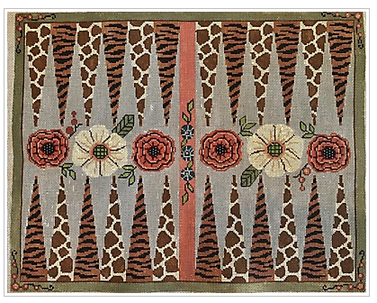 Animal Skins & Floral Backgammon