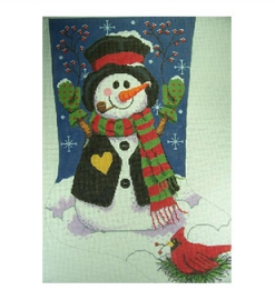 Woodland Snowman Stocking