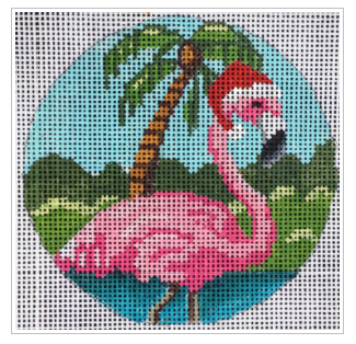 Pink Flamingo Ornament