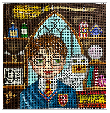 Portrait: Harry with Hedwig