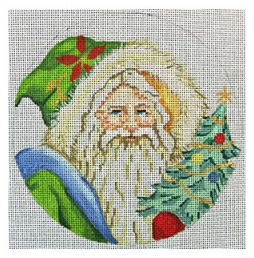 Hooded Santa with Tree Ornament