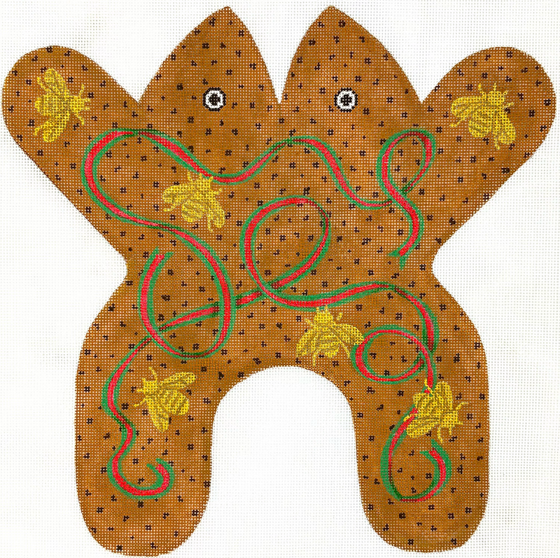 Frog - Gucci ribbons and gold bees on faux ostrich