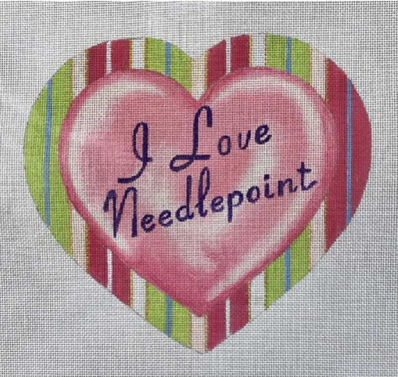 I Love Needlepoint Heart
