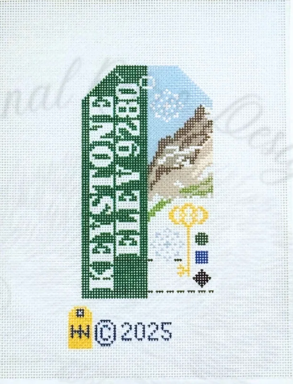 Retro Travel Tag · Keystone Ski/Hike