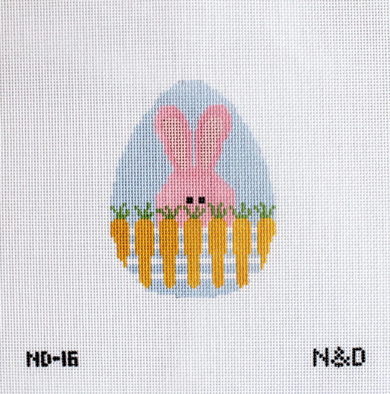 Bunny with Carrot Fence Egg
