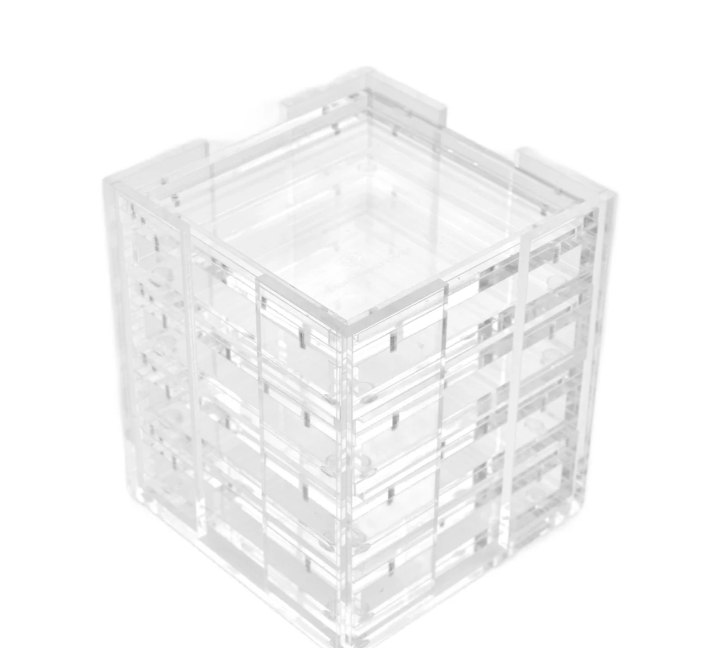 Self-Finishing 4" Square Acrylic Coaster Set