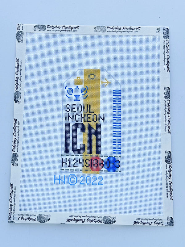 Retro Travel Tag · Seoul