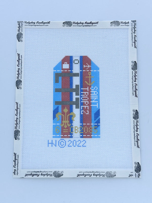 Retro Travel Tag · St Tropez