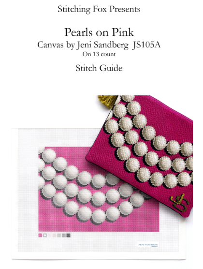 Stitch Guide for Pearl Clutch - Fuchsia