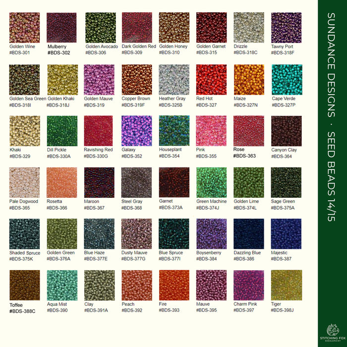 Seed Beads size 14/15 · 301-427
