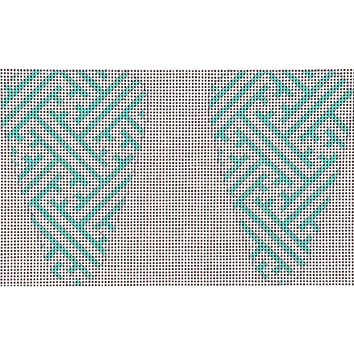 Aqua Fretwork Scissor Case