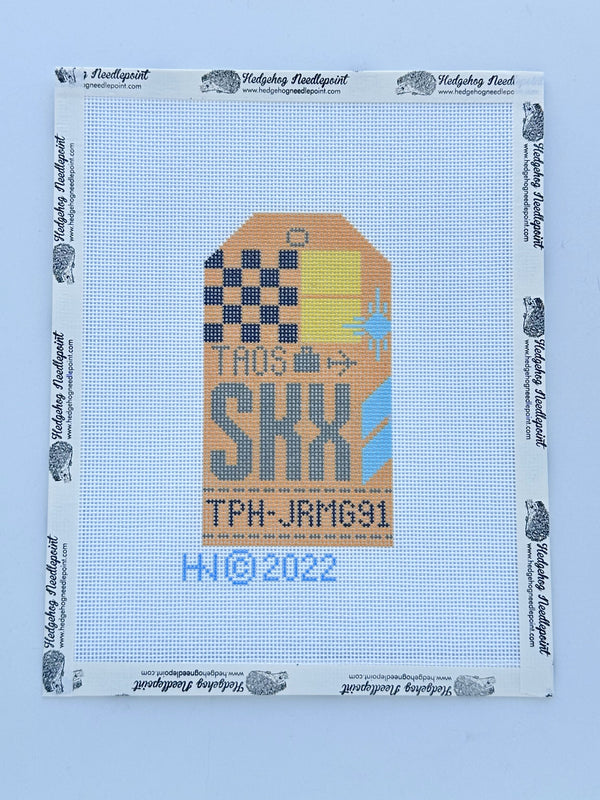 Retro Travel Tag · Taos