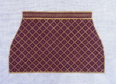 N's 2 Bees Tote - Wine & Gold (4 pieces)