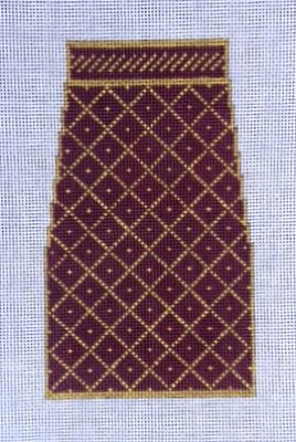 N's 2 Bees Tote - Wine & Gold (4 pieces)