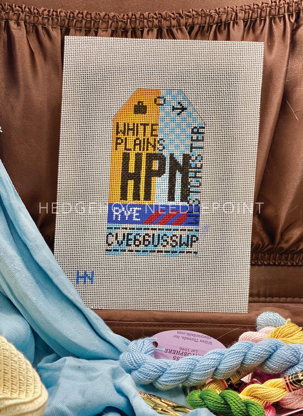 Retro Travel Tag · Westchester/Rye