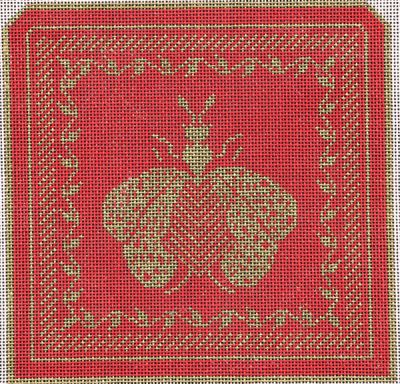 3 pc N's Bee Bag - red and gold