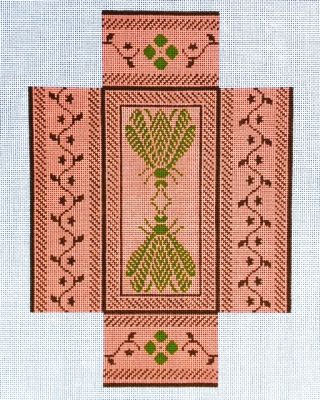 N's Bee Brick Cover - Pink & Pesto