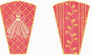 N's Bee Scissor Case - Coral and Butter