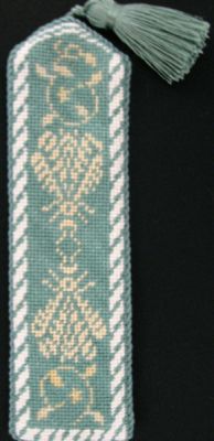 N's Bee Bookmark - Green & Cream