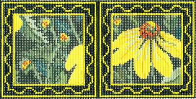 Yellow Echinacea Needle Case