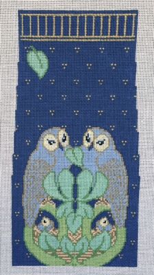 Charles Voysey's Blue Owls Tote - 4 pieces