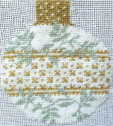 Silver and Gold Reflection Bauble