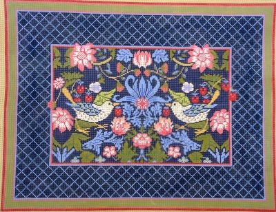 Strawberry Thief lg Pillow