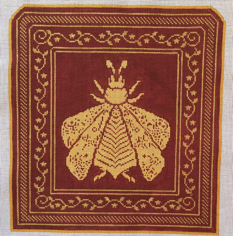 N's Bee Tote - Burgundy & Gold (4 pieces)