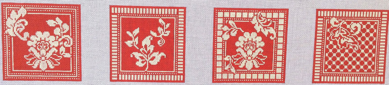 Karen's Red Damask Coasters