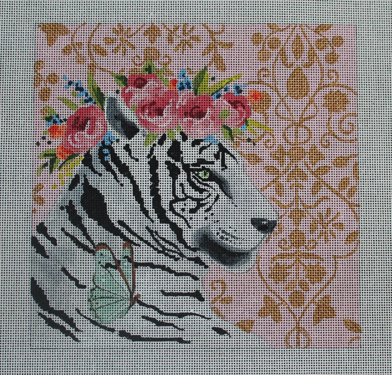 White Tiger w/ Floral Crown