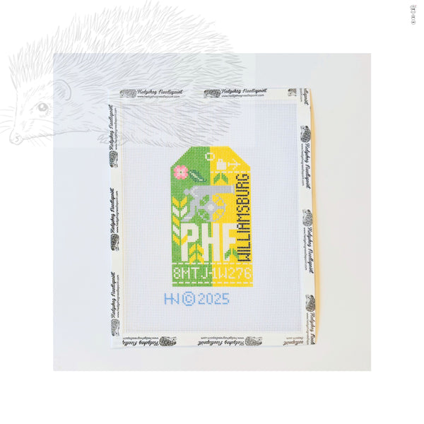 Retro Travel Tag · Williamsburg