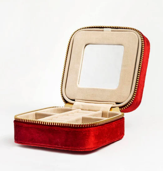 4" Square Velvet Jewelry Box